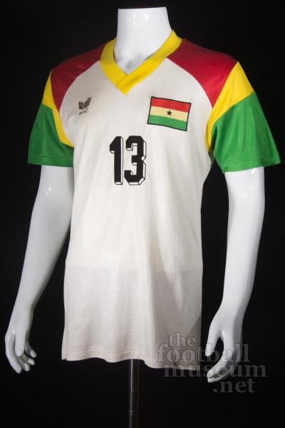  Unknown Player  Match Worn  Ghana Shirt